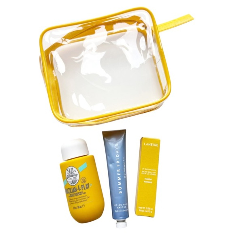 Summer Fridays Jet Lag Mask 1oz + Laneige Lip Balm + Sol de Janeiro Bundle NEW